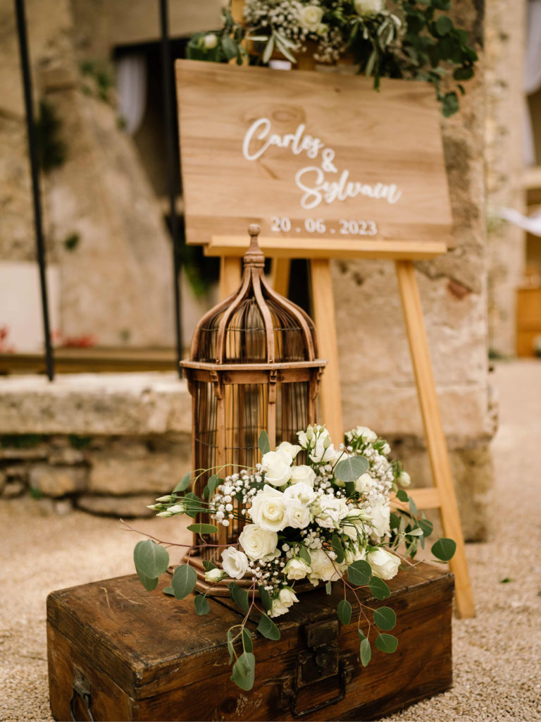 panneau de bienvenue mariage